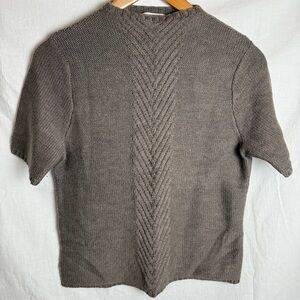 Pendleton Women's Wool Taupe short Sleeve Sweater
